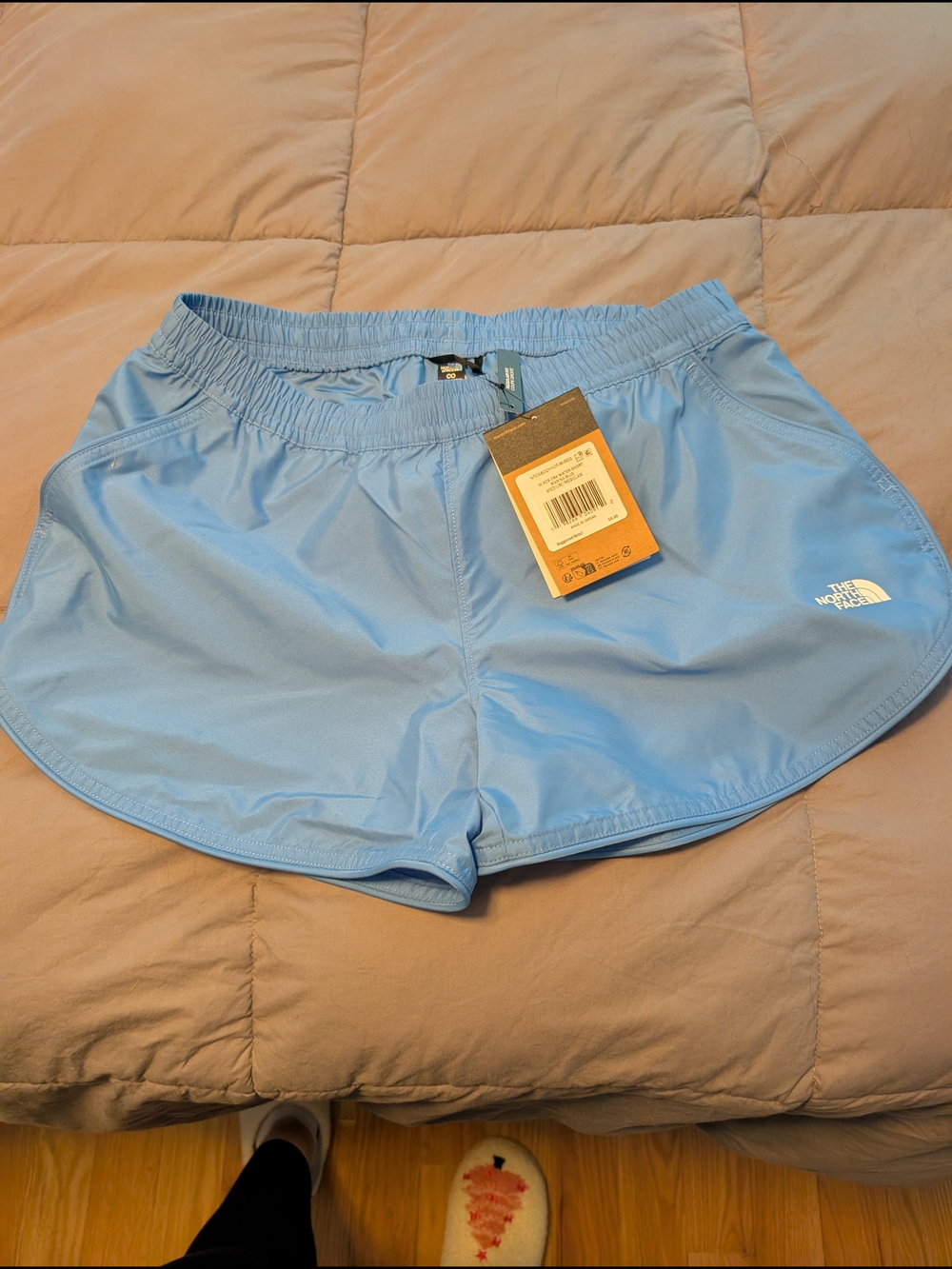 The North Face Women's Sky Blue Athletic Shorts